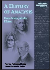 Book Cover for A History of Analysis by H N Jahnke
