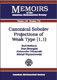 Book Cover for Canonical Sobolev Projections of Weak Type (1,1) by E Berkson
