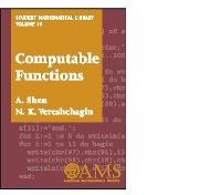 Book Cover for Computable Functions by Nikolai Konstantinovich Vereshchagin, A Shen