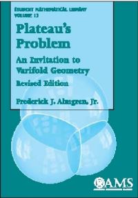 Book Cover for Plateau's Problem by Frederick J Almgren, American Mathematical Society