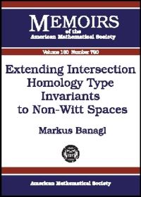 Book Cover for Extending Intersection Homology Type Invariants to Non-Witt Spaces by Markus Banagl