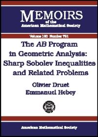 Book Cover for The AB Program in Geometric Analysis by Olivier Druet, Emmanuel Hebey