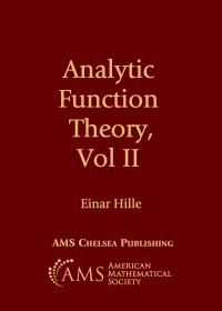 Book Cover for Analytic Function Theory, Volume II by Einar Hille