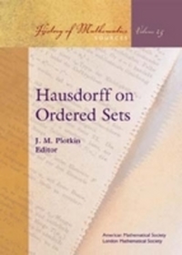 Book Cover for Hausdorff on Ordered Sets by Felix Hausdorff, J M Plotkin