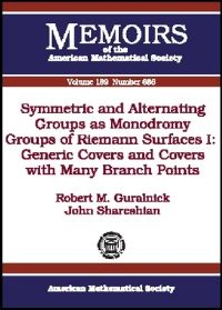 Book Cover for Symmetric and Alternating Groups as Monodromy Groups of Riemann Surfaces I by Robert M Guralnick, John Shareshian