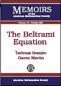 Book Cover for The Beltrami Equation by Tadeusz Iwaniec, Gaven Martin