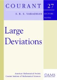 Book Cover for Large Deviations by S R S Varadhan, Courant Institute of Mathematical Sciences