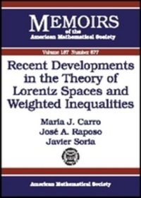 Book Cover for Recent Developments in the Theory of Lorentz Spaces and Weighted Inequalities by María J Carro, José A Raposo, Javier Soria