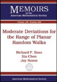 Book Cover for Moderate Deviations for the Range of Planar Random Walks by Richard F Bass, Xia Chen, Jay Rosen