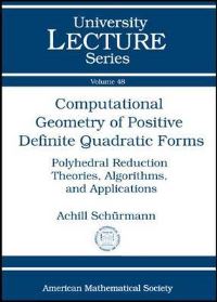 Book Cover for Computational Geometry of Positive Definite Quadratic Forms by Achill Schurmann