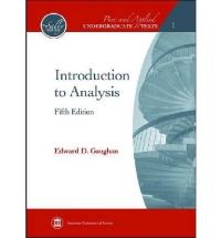Book Cover for Introduction to Analysis by Edward Gaughan