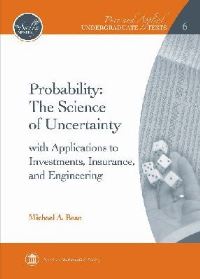 Book Cover for Probability by Michael A Bean, American Mathematical Society