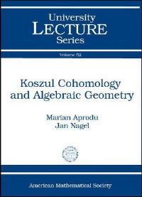 Book Cover for Koszul Cohomology and Algebraic Geometry by Marian Aprodu, Jan Nagel