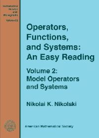Book Cover for Operators, Functions, and Systems by Nikolai Nikolski