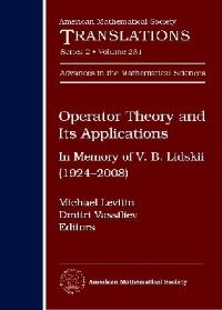 Book Cover for Operator Theory and Its Applications by Michael Levitin, Dmitri Vassiliev, V B Lidskii, American Mathematical Society