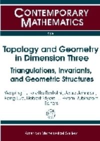 Book Cover for Topology and Geometry in Dimension Three by William H Jaco, Weiping Li