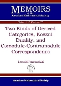 Book Cover for Two Kinds of Derived Categories, Koszul Duality, and Comodule-Contramodule Correspondence by Leonid Positselski