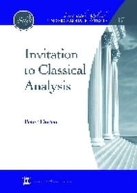 Book Cover for Invitation to Classical Analysis by Peter L Duren
