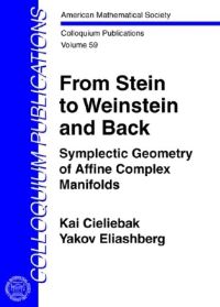 Book Cover for From Stein to Weinstein and Back by Kai Cieliebak, Y Eliashberg
