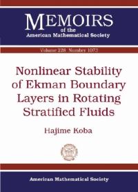 Book Cover for Nonlinear Stability of Ekman Boundary Layers in Rotation Stratified Fluids by Hajime Koba