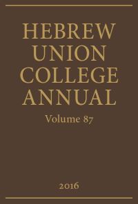 Book Cover for Hebrew Union College Annual by Hebrew Union College Press