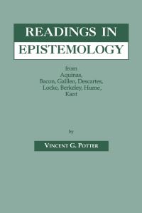 Book Cover for Readings in Epistemology by Vincent G Potter