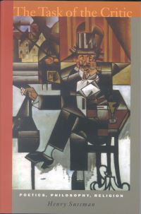 Book Cover for The Task of the Critic by Henry Sussman
