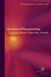 Book Cover for Questioning Phenomenology by Françoise Dastur