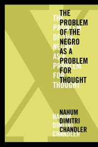 Book Cover for X-- The Problem of the Negro as a Problem for Thought by Nahum Dimitri Chandler