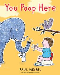 Book Cover for You Poop Here by Paul Meisel