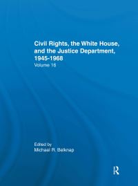 Book Cover for Justice Department Civil Rights Policies Prior to 1960 by Arthur Brann Caldwell