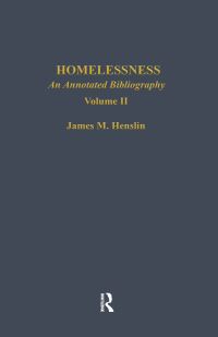 Book Cover for Homelessness by James M Henslin