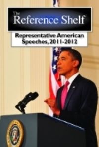 Book Cover for Representative American Speeches 2011-2012 by Brian Boucher