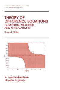 Book Cover for Theory of Difference Equations by V Lakshmikantham, D Trigiante