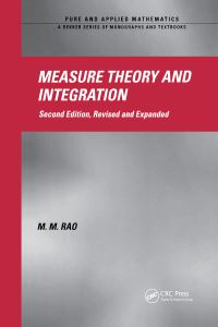 Book Cover for Measure Theory and Integration by M M Rao