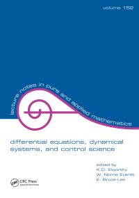 Book Cover for Differential Equations, Dynamical Systems, and Control Science by L Markus, K D Elworthy, W N Everitt, E B Lee