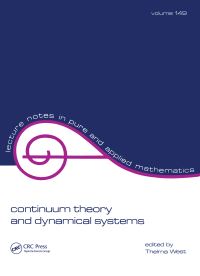 Book Cover for Continuum Theory and Dynamical Systems by Thelma West