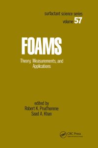 Book Cover for Foams by Robert K Prudhomme, Saad A Khan