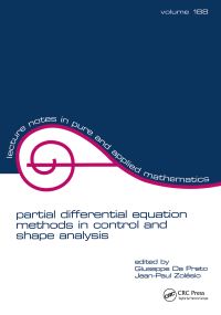 Book Cover for Partial Differential Equation Methods in Control and Shape Analysis by Giuseppe Da Prato, J P Zolésio