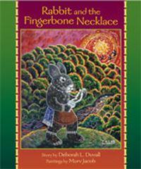 Book Cover for Rabbit and the Fingerbone Necklace by Deborah L Duvall