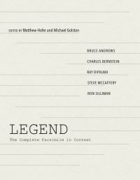 Book Cover for Legend by Bruce Andrews, Charles Bernstein, Ray DiPalma, Steve McCaffery, Ronald Silliman