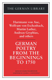 Book Cover for German Poetry from the Beginnings to 1750 by Ingrid WalsøeEngel
