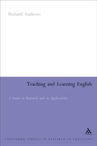 Book Cover for Teaching and Learning English by Richard Andrews