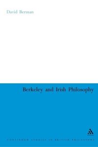 Book Cover for Berkeley and Irish Philosophy by David Berman