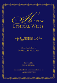 Book Cover for Hebrew Ethical Wills by Israel Abrahams, Lawrence Fine