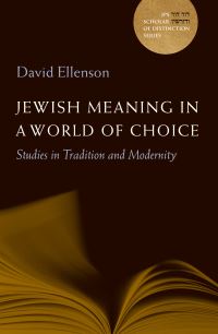 Book Cover for Jewish Meaning in a World of Choice by David Harry Ellenson