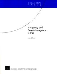 Book Cover for Insurgency and Counterinsurgency in Iraq by Bruce Hoffman, Rand Corporation