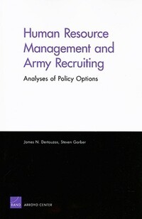 Book Cover for Human Resource Management and Army Recruiting by James N Dertouzos, Steven Garber