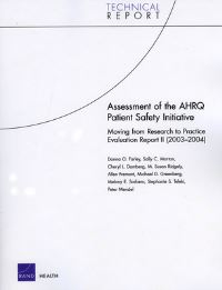 Book Cover for Assessment of the AHRQ Patient Safety Initiative by Donna Farley, Rand Corporation, United States Agency for Healthcare Research and Quality