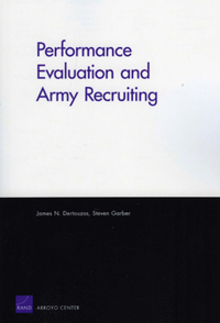 Book Cover for Performance Evaluation and Army Recruiting by James N Dertouzos, Steven Garber
